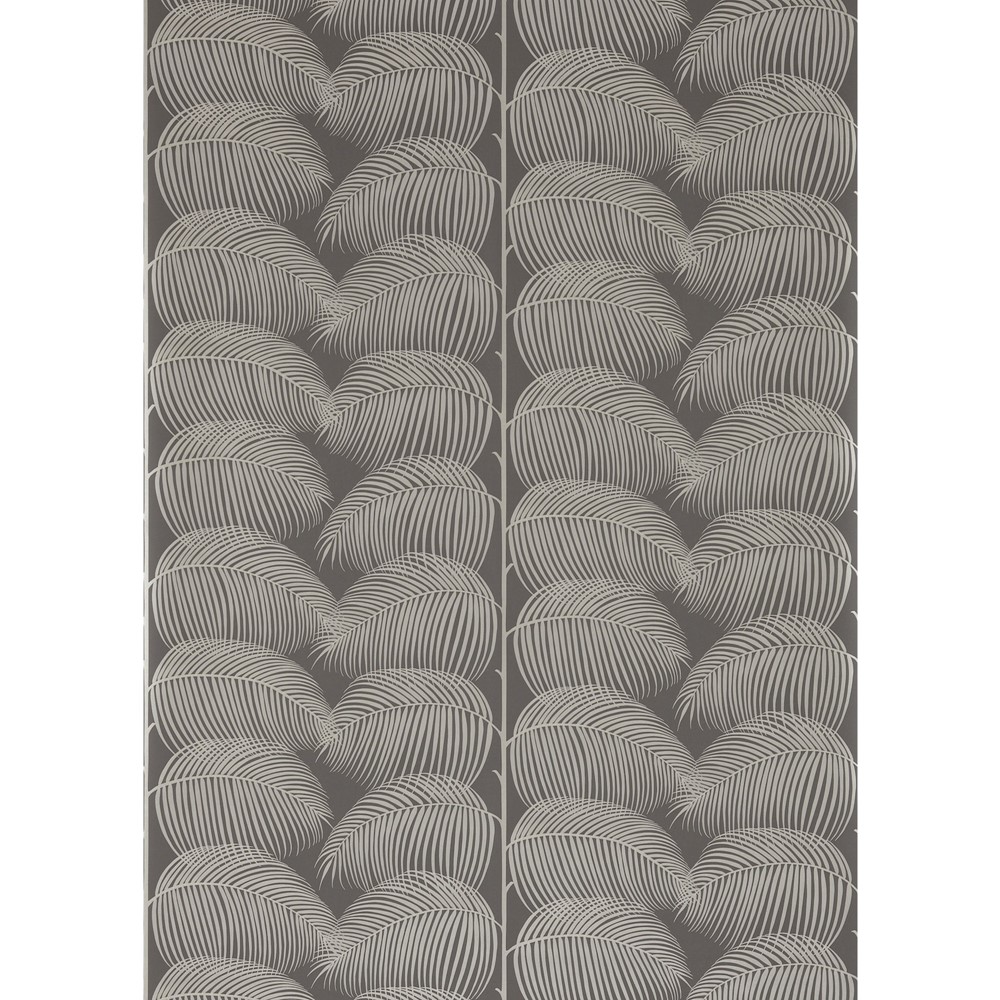 Manila Wallpaper 213371 by Sanderson in Graphite Silver Grey